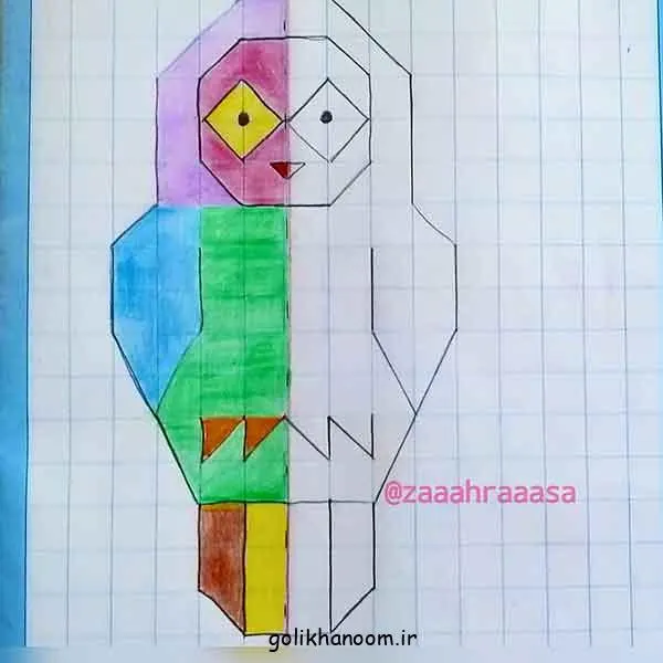 تصویر مرتبط با مدلهای ساده نقاشی تقارن برای کودکان مهدکودک و کلاس اول و دوم