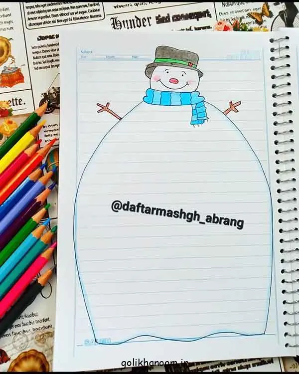 تصویر مرتبط با ۵۰ مدل نقاشی کیوت برای تزیین دفتر مشق دخترانه و پسرانه