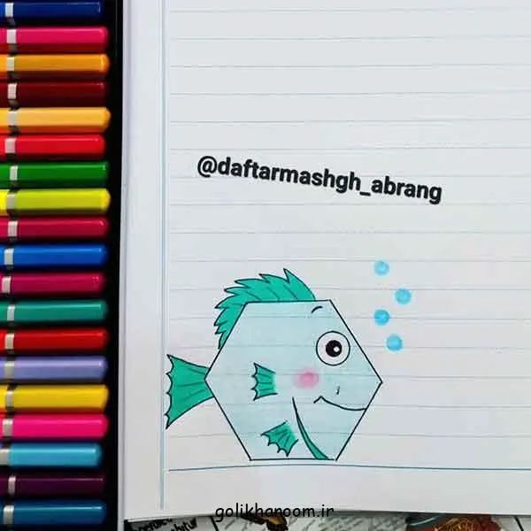 تصویر مرتبط با ۵۰ مدل نقاشی کیوت برای تزیین دفتر مشق دخترانه و پسرانه