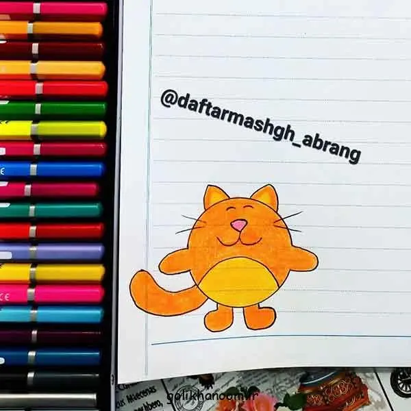 تصویر مرتبط با ۵۰ مدل نقاشی کیوت برای تزیین دفتر مشق دخترانه و پسرانه