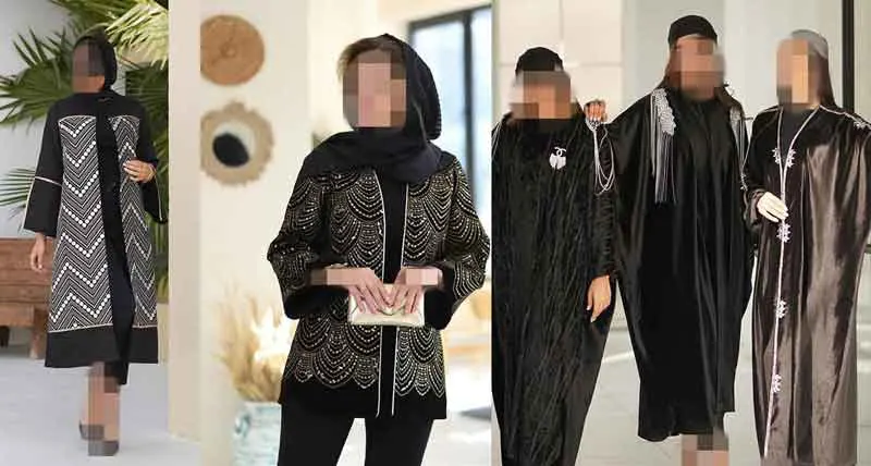 مدل‌های متنوع و شیک مانتو محرمی جدید به رنگ مشکی
