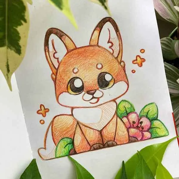 تصویر مرتبط با مدل‌های متنوع و جذاب نقاشی روباه برای همه سنین