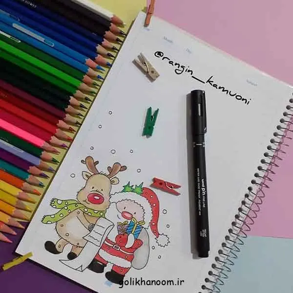 تصویر مرتبط با ایدههای جذاب نقاشی برای دفتر مشق دخترانه با طرحهای کیوت و رنگارنگ