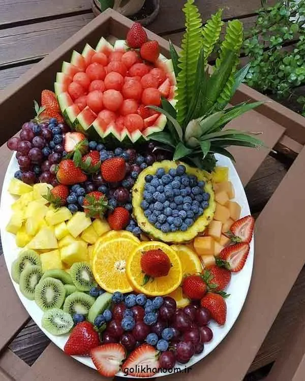 تصویر مرتبط با ایدههای خلاقانه تزیین میوه برای مهمانیهای ساده