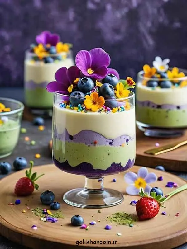 تصویر مرتبط با ایده‌های خلاقانه برای تزیین روی ژله با اسمارتیز، میوه و پودرهای رنگی