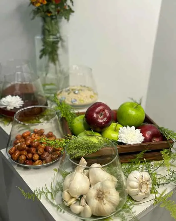 سفره هفت سین ساده و شیک برای عروس