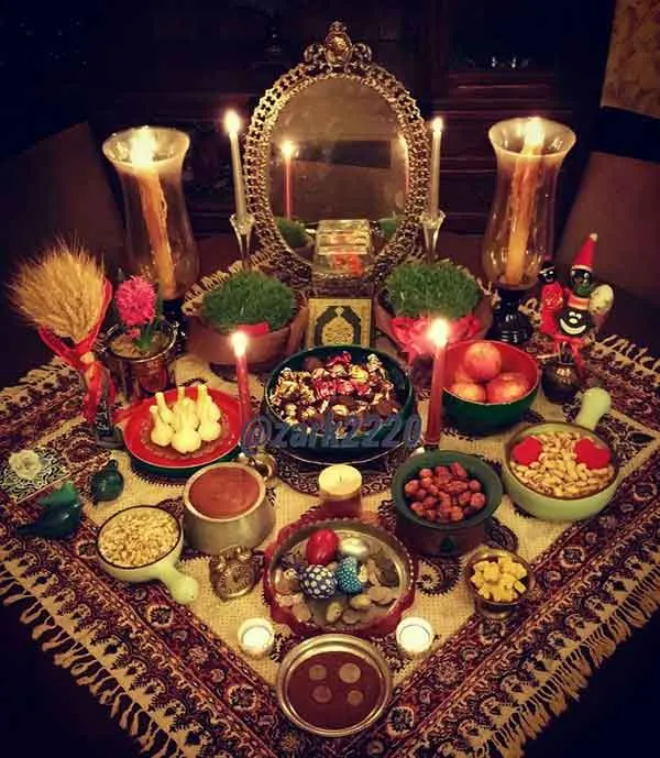 تصویر مرتبط با مدلهای متنوع سفره هفت سین سنتی با حس نوستالژی و انرژی مثبت