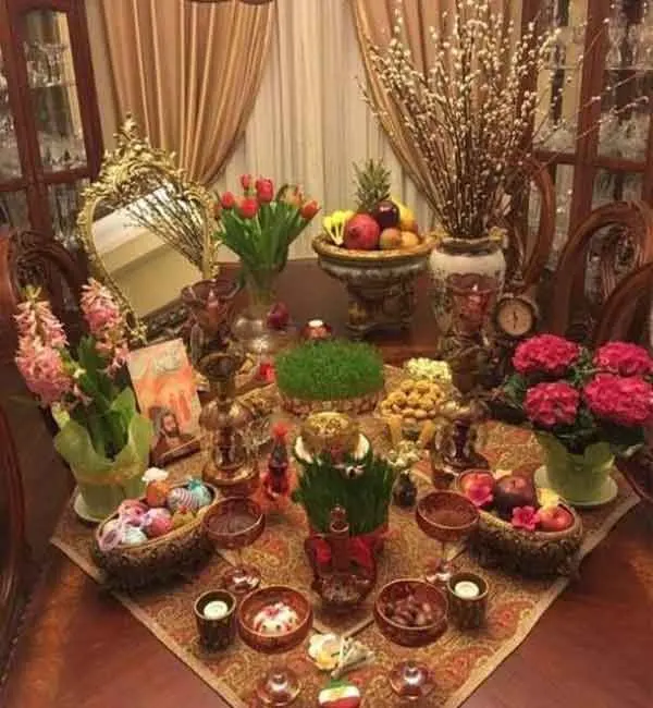 تصویر مرتبط با مدلهای متنوع سفره هفت سین سنتی با حس نوستالژی و انرژی مثبت