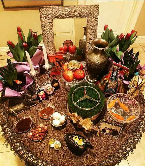 تصویر مرتبط با مدلهای متنوع سفره هفت سین سنتی با حس نوستالژی و انرژی مثبت