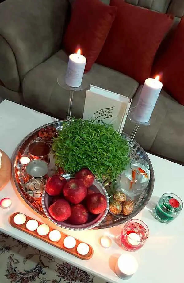 تصویر مرتبط با مدلهای متنوع سفره هفت سین سنتی با حس نوستالژی و انرژی مثبت