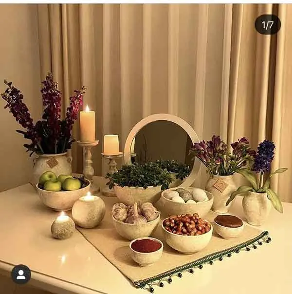 تصویر مرتبط با ایده‌های متنوع و شیک برای چیدمان سفره هفت سین