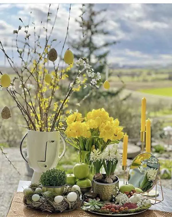 تصویر مرتبط با ایده‌های متنوع و شیک برای چیدمان سفره هفت سین