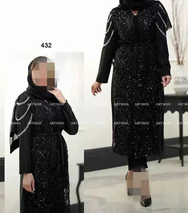 تصویر مرتبط با مدل‌های متنوع مانتو مشکی برای استایل‌های خاص و جذاب