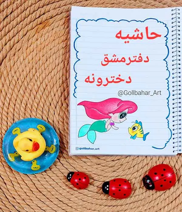 تصویر مرتبط با ایدههای جذاب برای تزیین دفتر مشق دخترانه کلاس چهارم