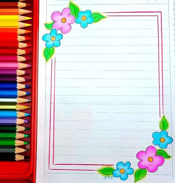 تصویر مرتبط با مدل‌های جذاب نقاشی حاشیه دفتر مشق برای دانش‌آموزان