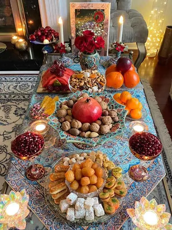 تصویر مرتبط با راهنمای کامل چیدمان سفره شب یلدا با ایده‌های خلاقانه و زیبا