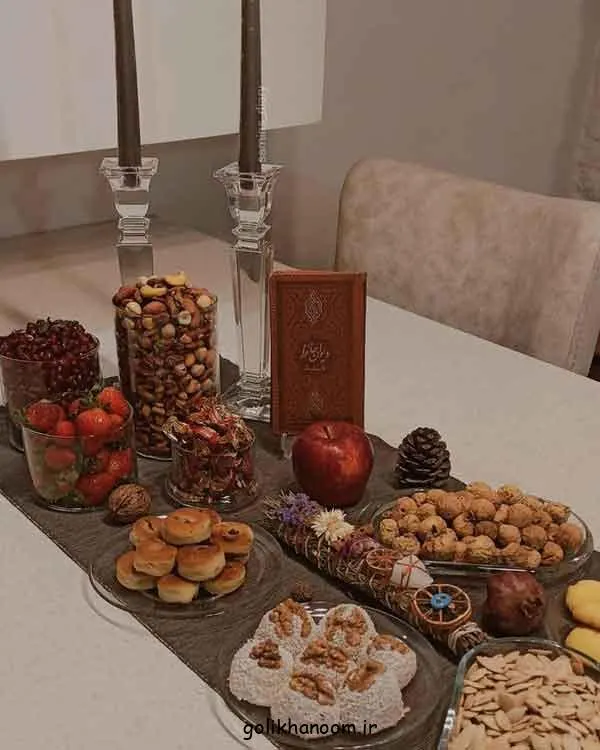 تصویر مرتبط با راهنمای کامل چیدمان سفره شب یلدا با ایده‌های خلاقانه و زیبا
