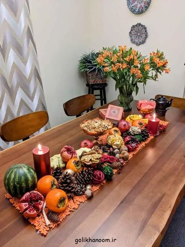 تصویر مرتبط با راهنمای کامل چیدمان سفره شب یلدا با ایده‌های خلاقانه و زیبا