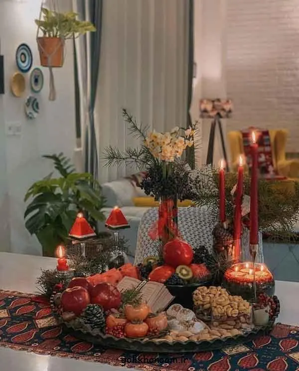 تصویر مرتبط با راهنمای کامل چیدمان سفره شب یلدا با ایده‌های خلاقانه و زیبا