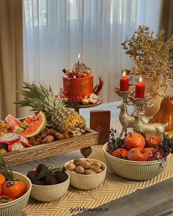 تصویر مرتبط با راهنمای کامل چیدمان سفره شب یلدا با ایده‌های خلاقانه و زیبا