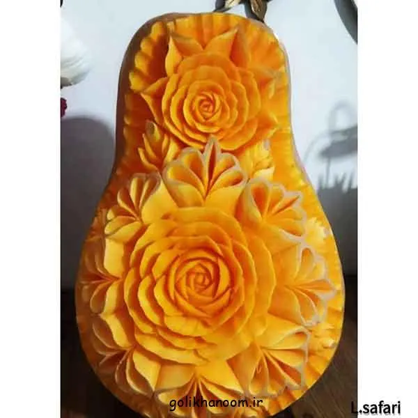 کدو با طرحهای حکاکی شده سنتی و مدرن