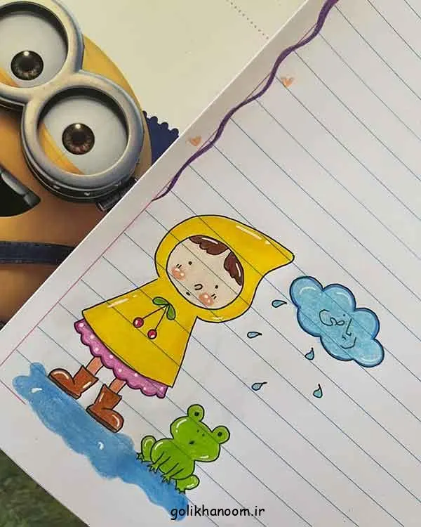 تصویر مرتبط با ایده‌های جذاب و ساده برای نقاشی دفتر املا پسرانه