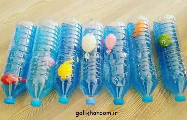 تصویر مرتبط با ایده‌های خلاقانه برای تزیین بطری آب در جشن آب کلاس اول