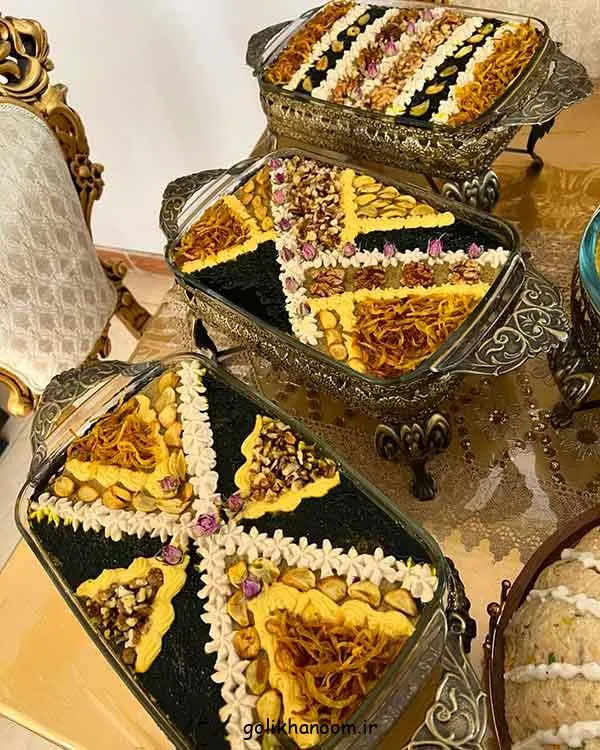 تصویر مرتبط با ایده‌های شیک برای تزیین کشک بادمجان مجلسی