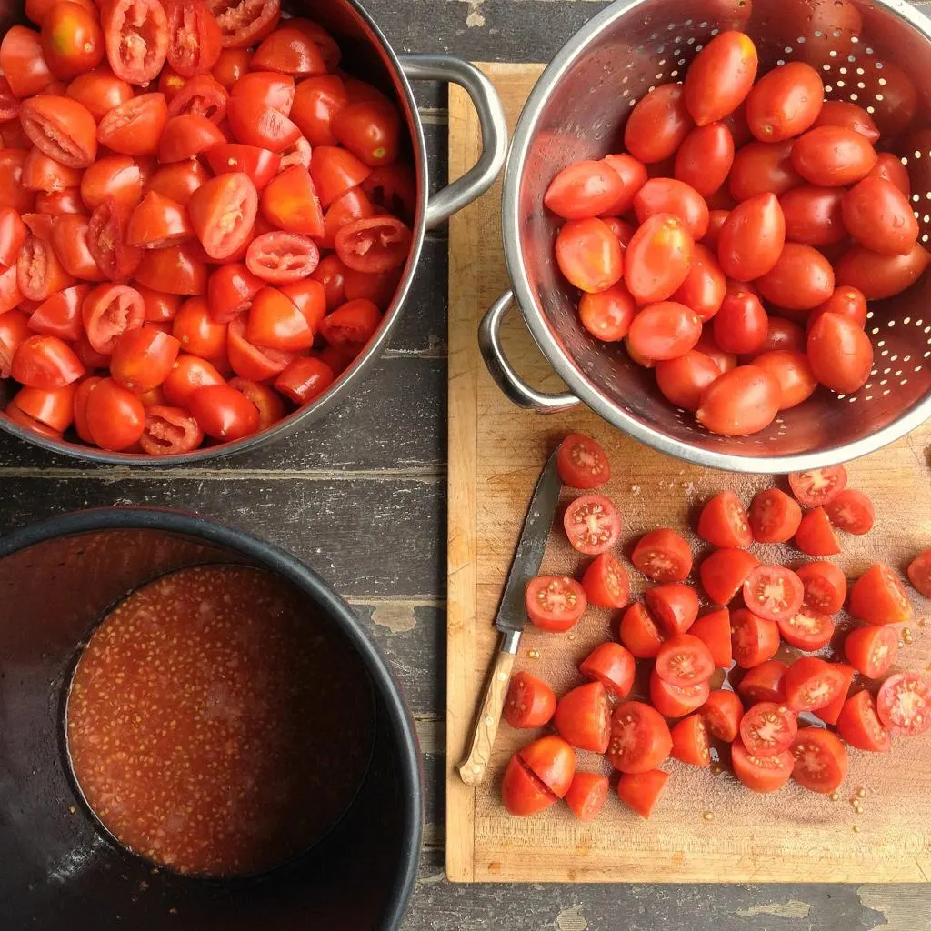 تصویر مرتبط با روش تهیه رب گوجه فرنگی خانگی با رنگ و غلظت عالی