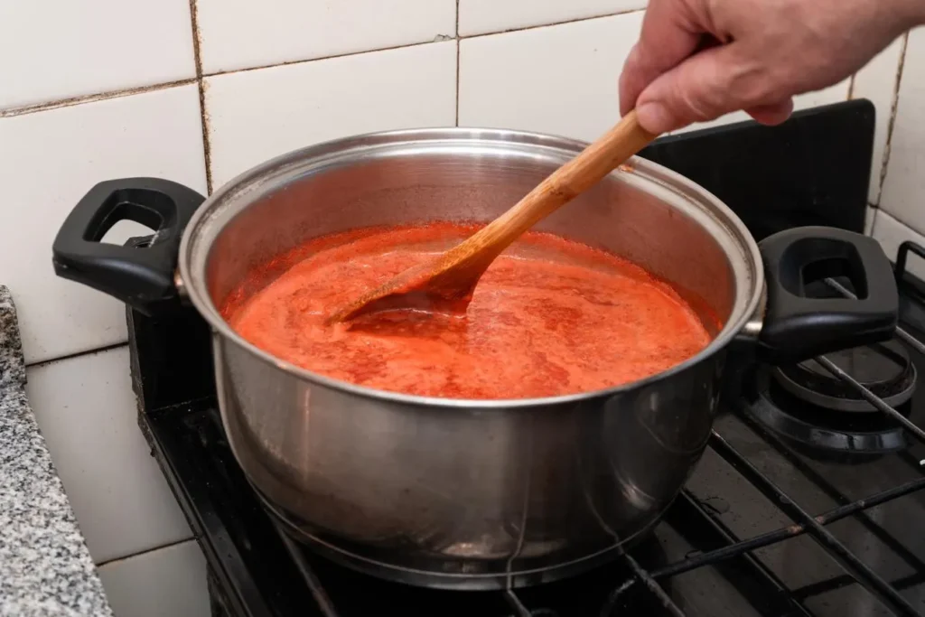 تصویر مرتبط با روش تهیه رب گوجه فرنگی خانگی با رنگ و غلظت عالی
