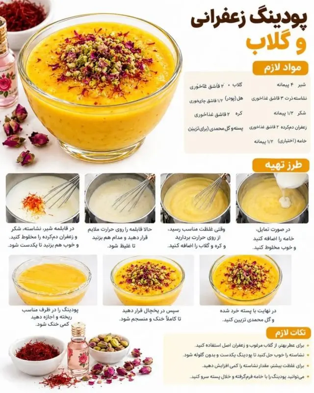 تصویر مرتبط با آموزش تهیه ۷ مدل پودینگ خوشمزه مناسب فصل پاییز