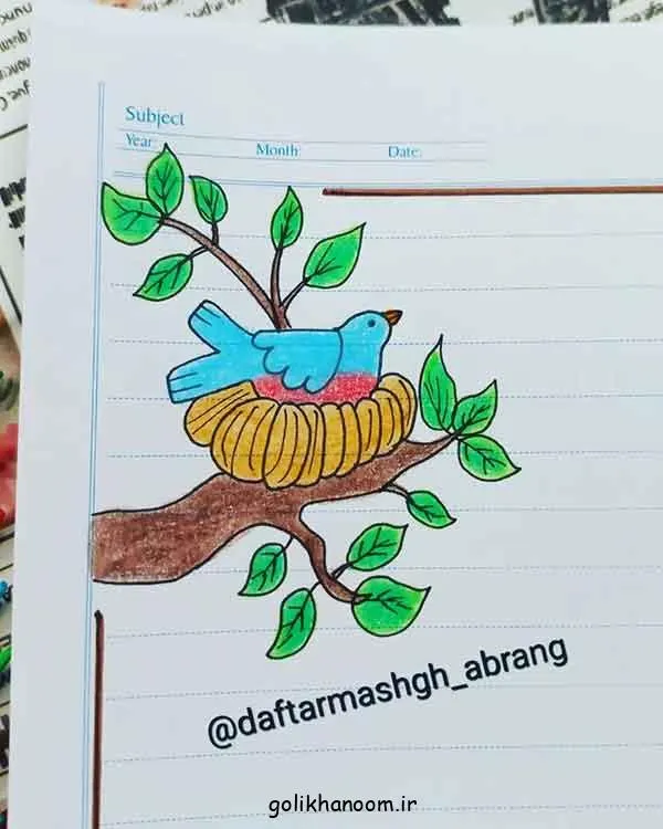تصویر مرتبط با ۵۶ ایده ساده و جذاب برای تزیین دفتر مشق پسرانه
