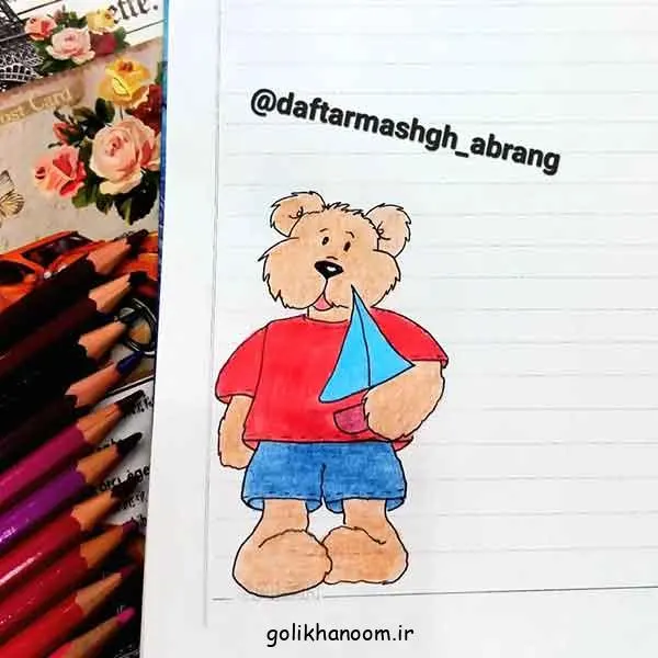 تصویر مرتبط با ۵۰ طرح جذاب نقاشی برای تزیین دور دفتر مشق