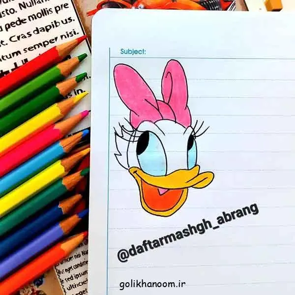 تصویر مرتبط با ۵۰ طرح جذاب نقاشی برای تزیین دور دفتر مشق