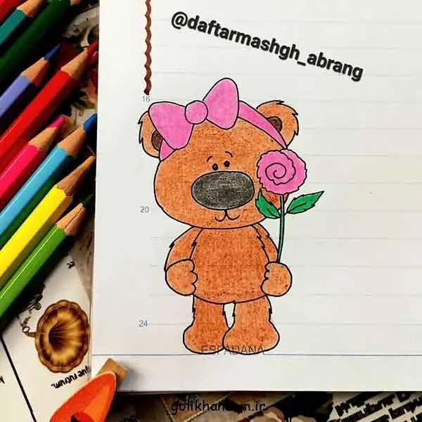 تصویر مرتبط با ۵۰ طرح جذاب نقاشی برای تزیین دور دفتر مشق
