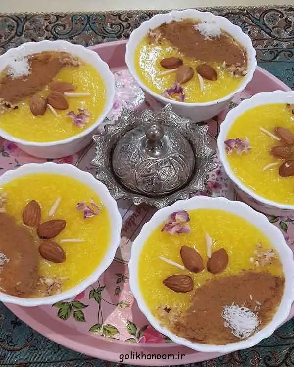 تصویر مرتبط با ایدههای متنوع و شیک برای تزیین شله زرد