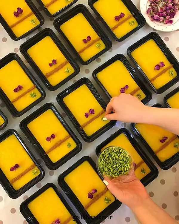 تصویر مرتبط با ایدههای متنوع و شیک برای تزیین شله زرد