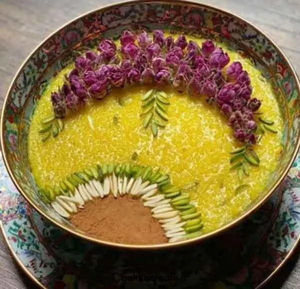 تصویر مرتبط با ایدههای متنوع و شیک برای تزیین شله زرد