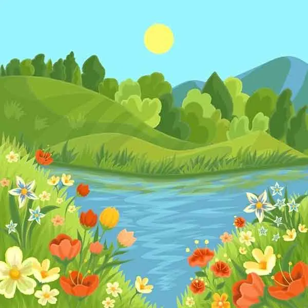 تصویر مرتبط با مدلهای متنوع نقاشی طبیعت با مداد رنگی برای کودکان و دانشآموزان