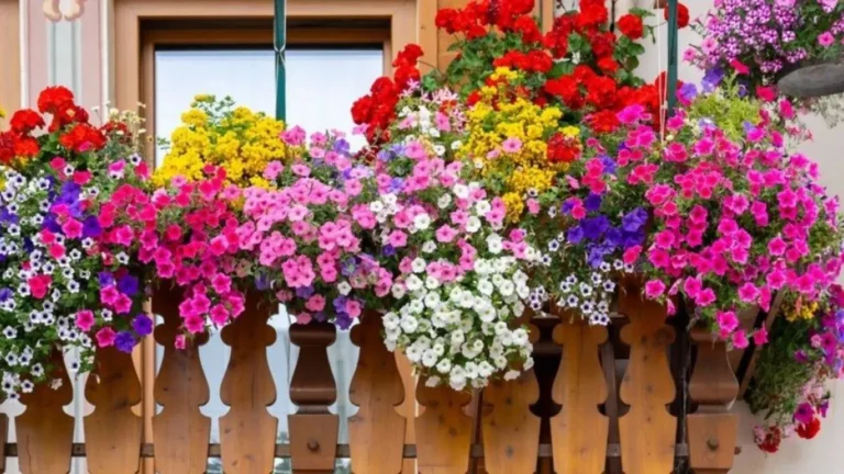 نگهداری گل اطلسی؛ تصویر گل اطلسی با گل‌های رنگارنگ و شیپوری شکل