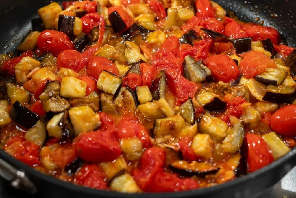 تصویر مرتبط با خوراک لوبیا و بادمجان؛ غذای گرم و خوشطعم برای روزهای خنک