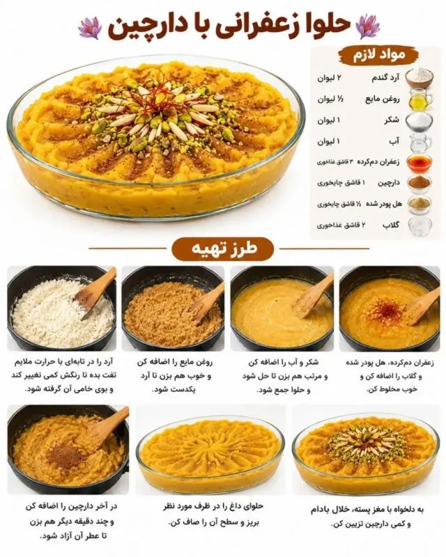تصویر مرتبط با طرز تهیه ۸ مدل حلوا با طعم‌های متنوع پاییزی