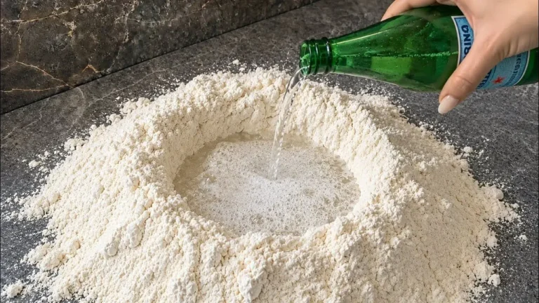 تصویر نان پفکی سرخ شده بالشتی تهیه شده با آرد و آب گازدار بدون خمیرمایه