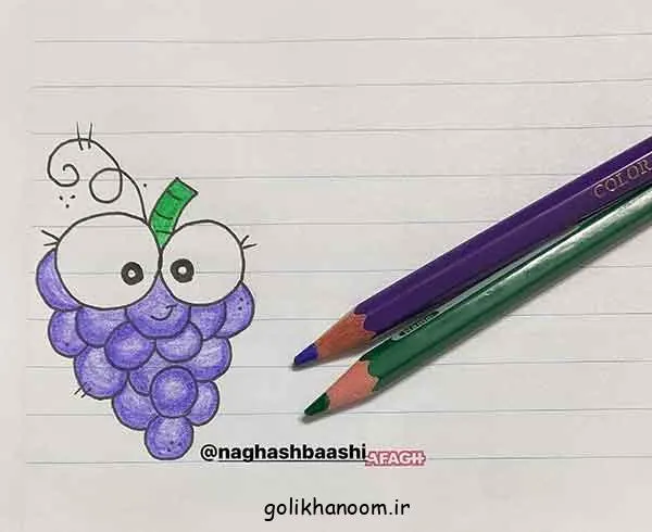 تصویر مرتبط با ایدههای ساده و زیبا برای تزیین دفتر مشق با مداد رنگی