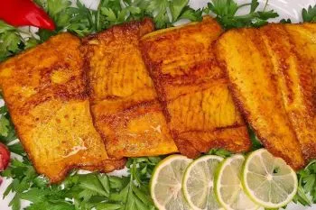 سرخ کردن ماهی بدون پوست؛ ماهی بدون پوست سرخ شده؛ ترد، خوش رنگ و بدون ب