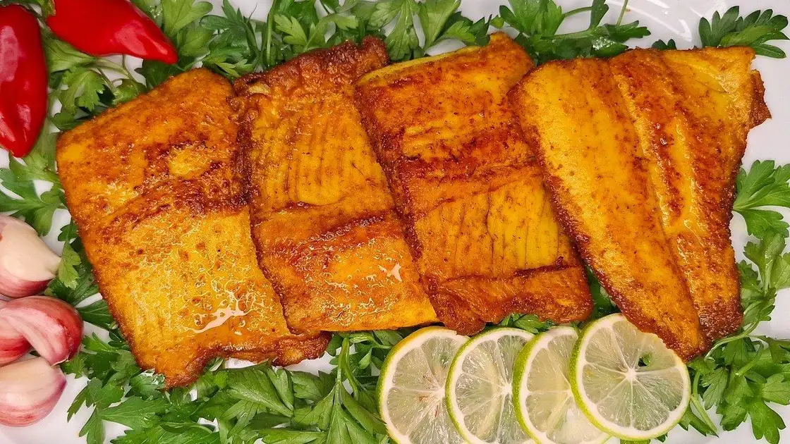 سرخ کردن ماهی بدون پوست؛ ماهی بدون پوست سرخ شده با رنگ طلایی و بافت تر
