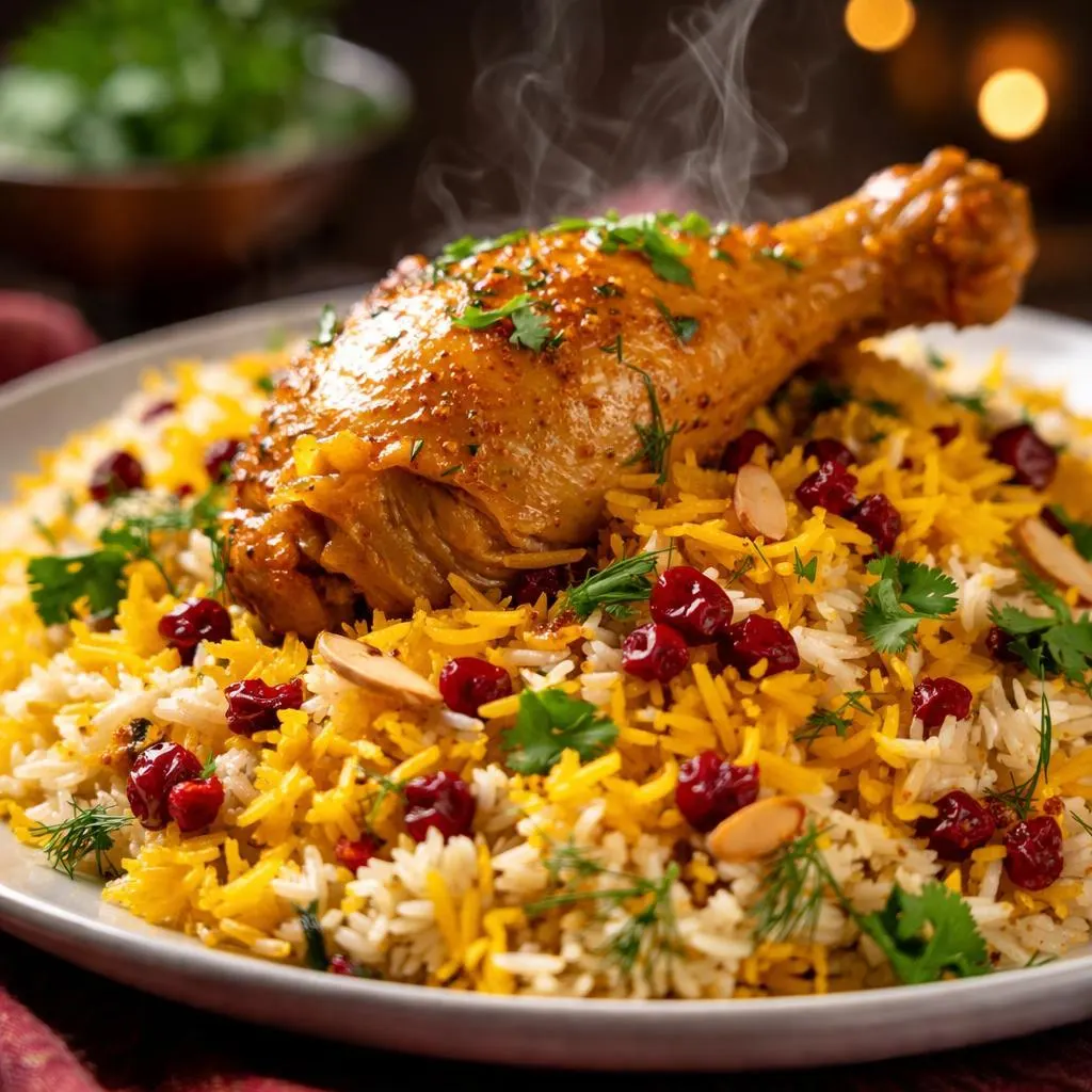 تصویر مرتبط با طرز تهیه مرغ مشهدی زعفرانی در ۵ مرحله ساده و خوشعطر
