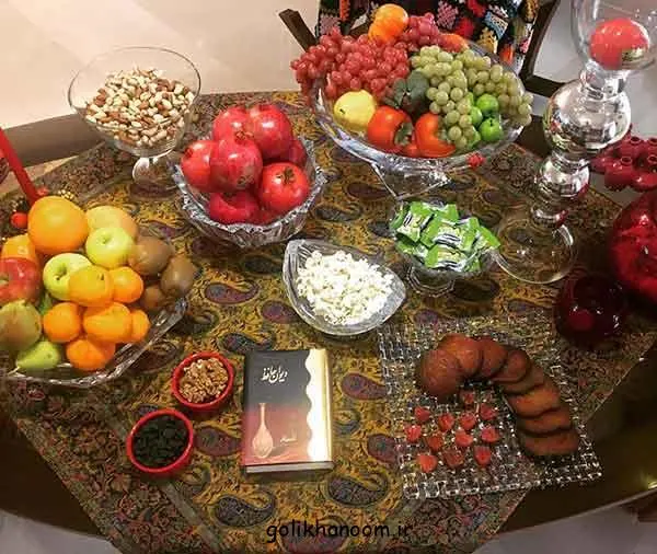 تصویر مرتبط با ایدههای شیک برای چیدمان سفره شب یلدا باکلاس