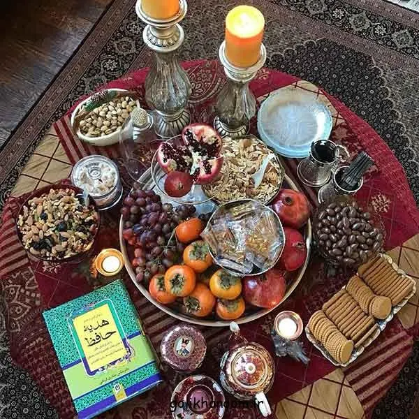 تصویر مرتبط با ایدههای شیک برای چیدمان سفره شب یلدا باکلاس