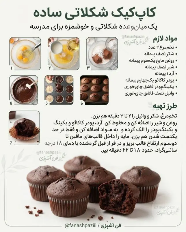 تصویر مرتبط با ۱۵ مدل کیک و کوکی خانگی سریع و سالم برای میان‌وعده مدرسه